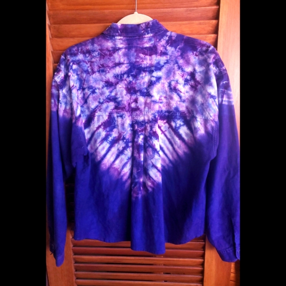 Basic Saturdays Blues Vintage Button Up Long Slee… - image 3